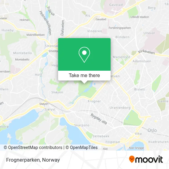 Frognerparken map