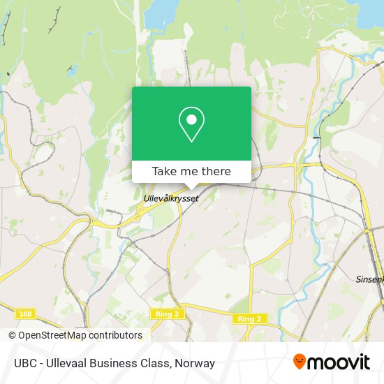 UBC - Ullevaal Business Class map