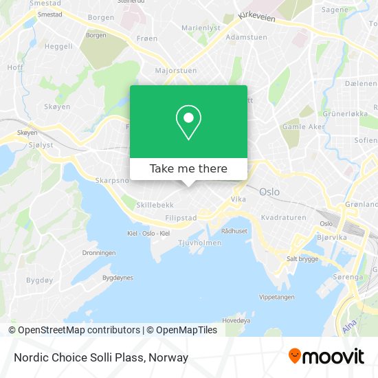 Nordic Choice Solli Plass map