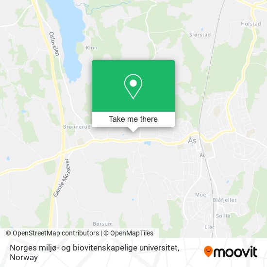 Norges miljø- og biovitenskapelige universitet map