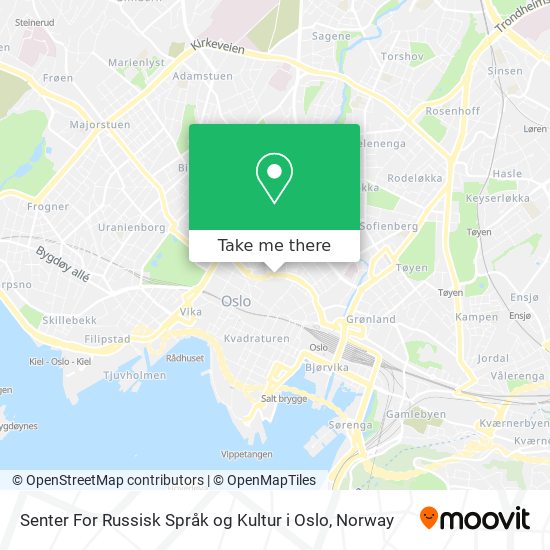 Senter For Russisk Språk og Kultur i Oslo map