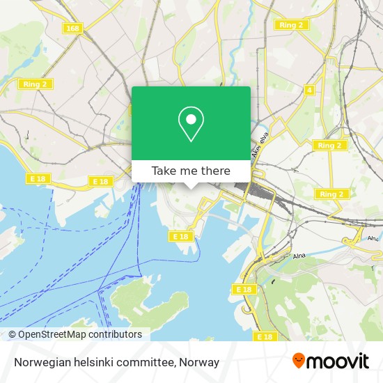 Norwegian helsinki committee map