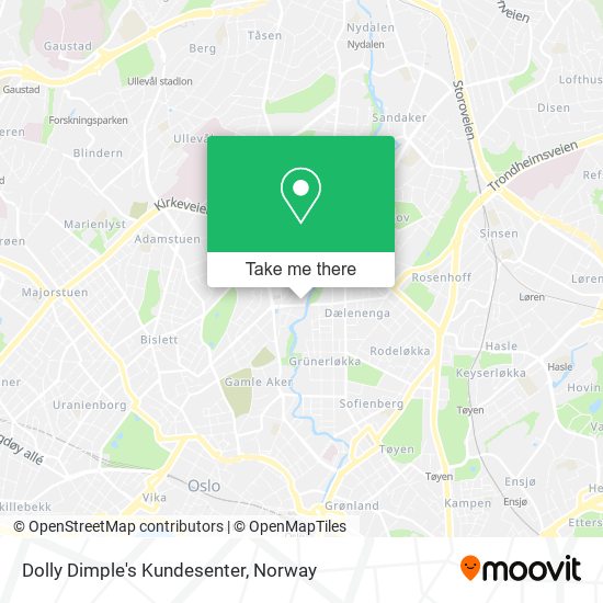 Dolly Dimple's Kundesenter map