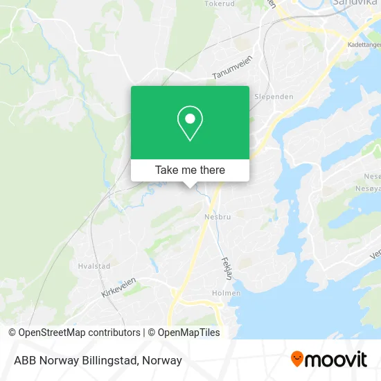 ABB Norway Billingstad map