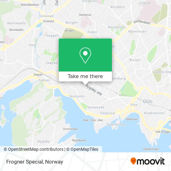 Frogner Special map