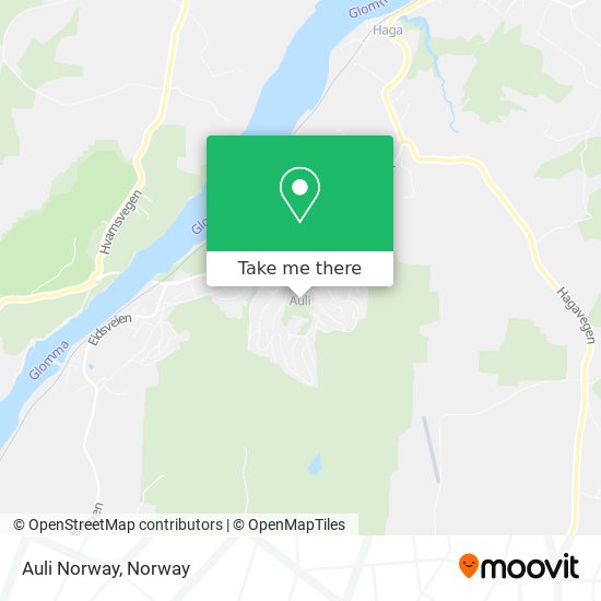 Auli Norway map