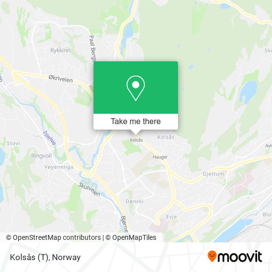 Kolsås (T) map