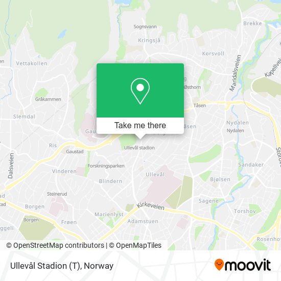 Ullevål Stadion (T) map