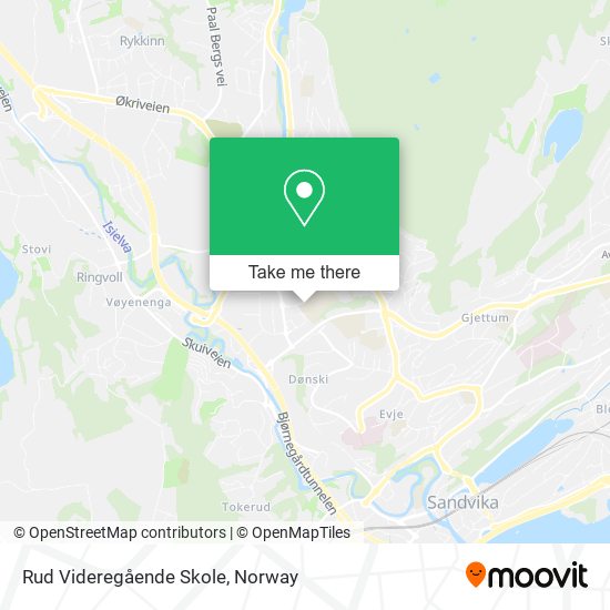 Rud Videregående Skole map