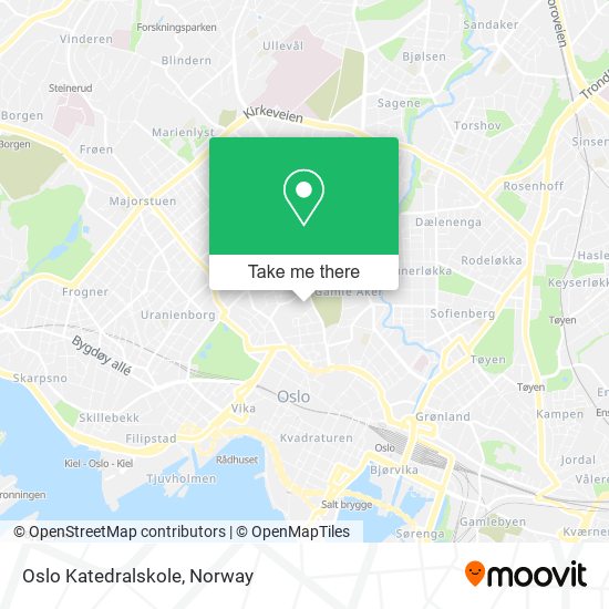 Oslo Katedralskole map