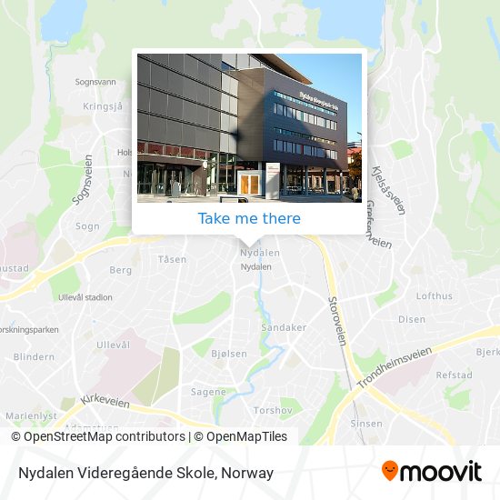 Nydalen Videregående Skole map