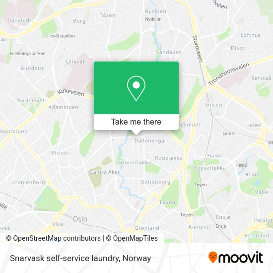 Snarvask self-service laundry map