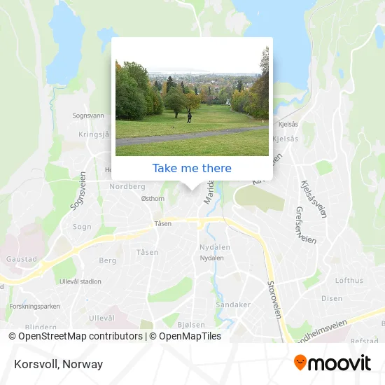 Korsvoll map