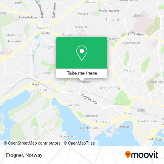 Frogner map