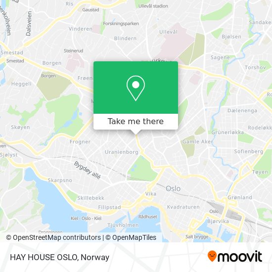 HAY HOUSE OSLO map