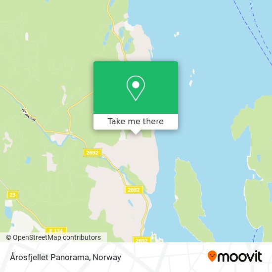 Årosfjellet Panorama map