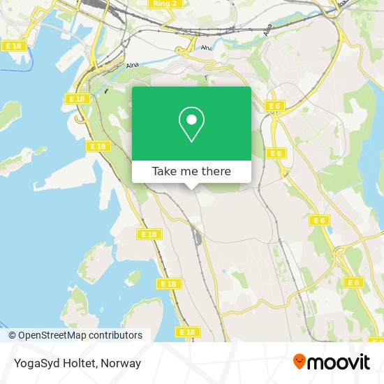 YogaSyd Holtet map