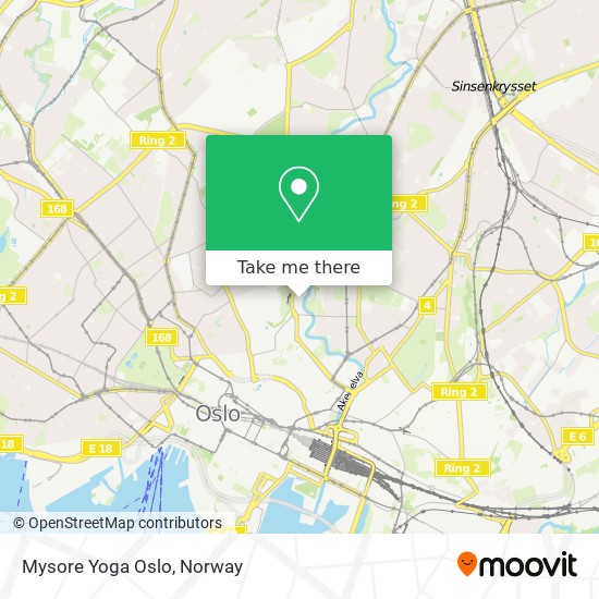 Mysore Yoga Oslo map