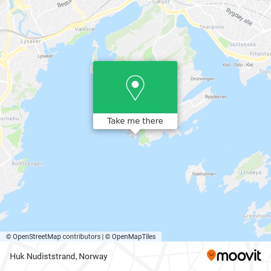 How to get to Huk Nudiststrand in Oslo by Bus, Train or Subway?