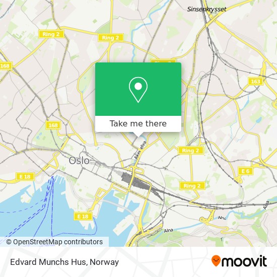 Edvard Munchs Hus map