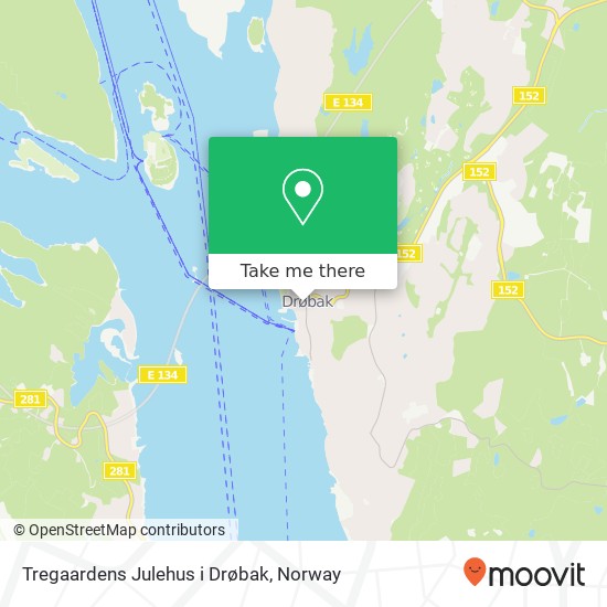 Tregaardens Julehus i Drøbak map