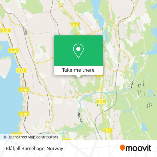 Blåfjell Barnehage map