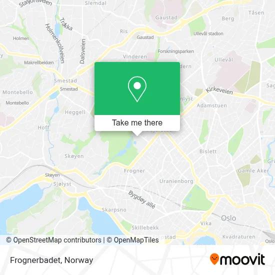 Frognerbadet map