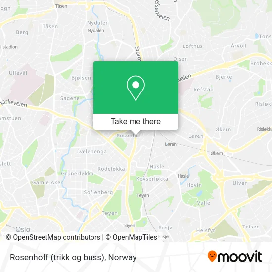 Rosenhoff (trikk og buss) map