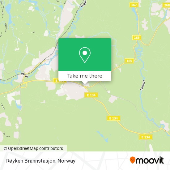 Røyken Brannstasjon map