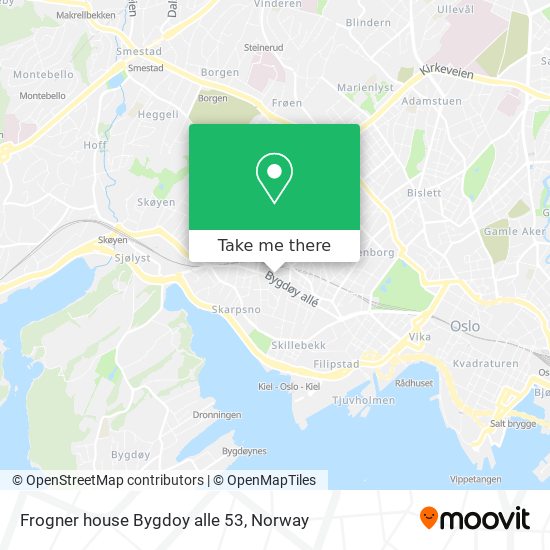 Frogner house Bygdoy alle 53 map