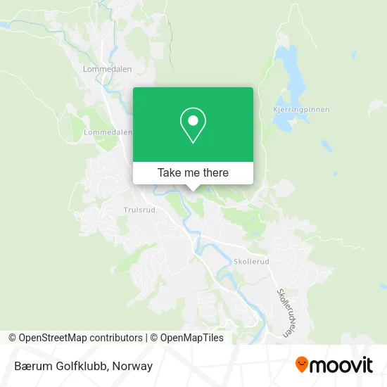 Bærum Golfklubb map