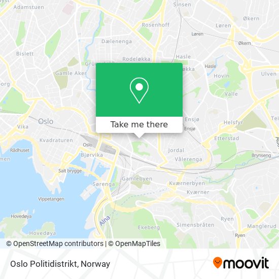 Oslo Politidistrikt map