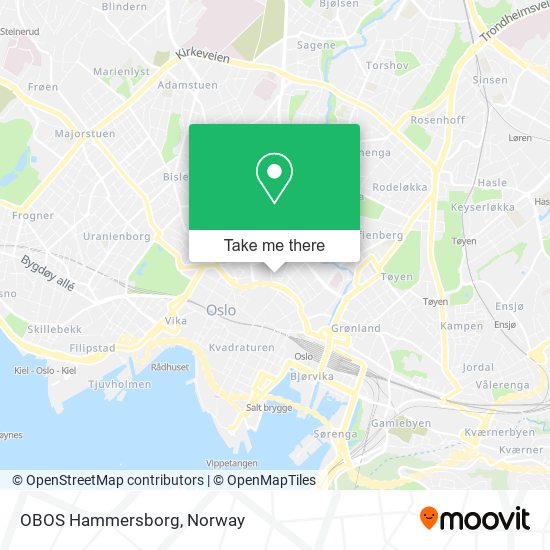 OBOS Hammersborg map