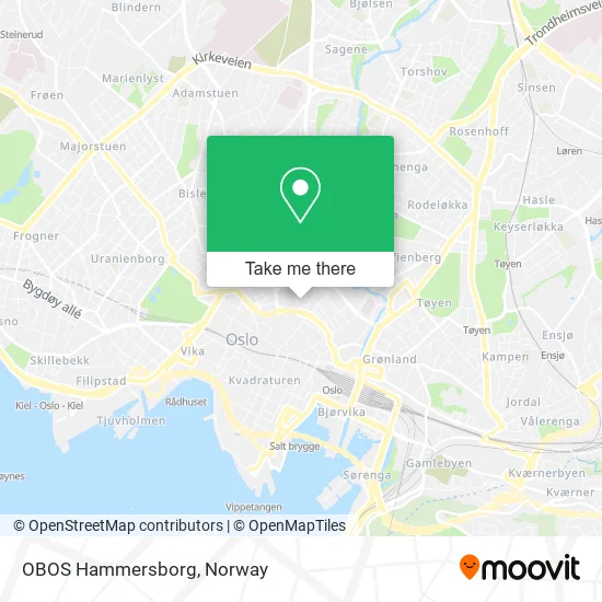 OBOS Hammersborg map