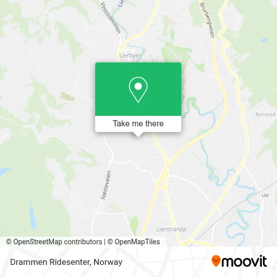 Drammen Ridesenter map