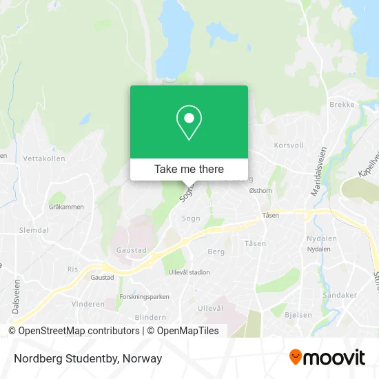 Nordberg Studentby map