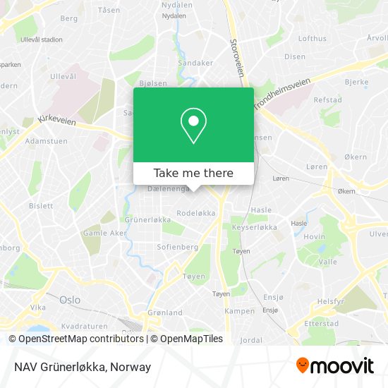 NAV Grünerløkka map