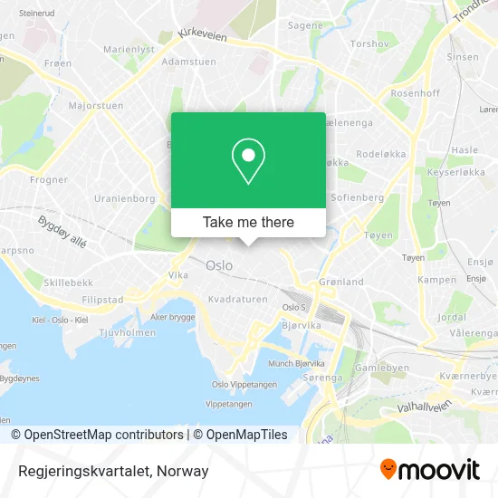 Regjeringskvartalet map