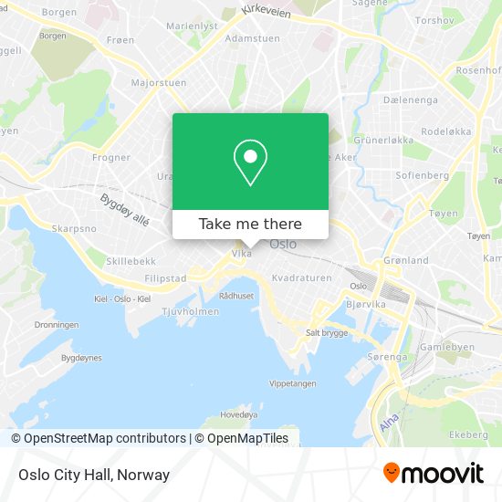 Oslo City Hall map