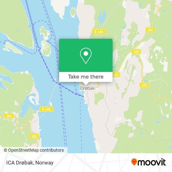 ICA Drøbak map