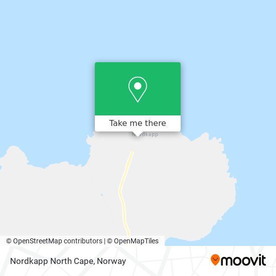 Nordkapp North Cape map