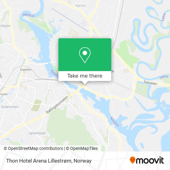 Thon Hotel Arena Lillestrøm map
