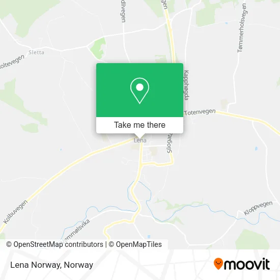 Lena Norway map