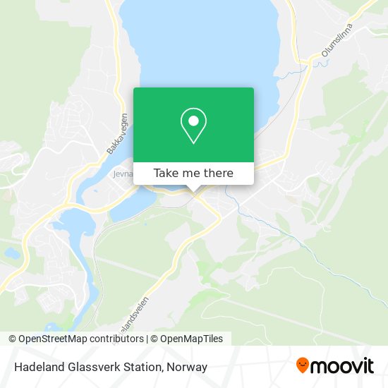 Hadeland Glassverk Station map
