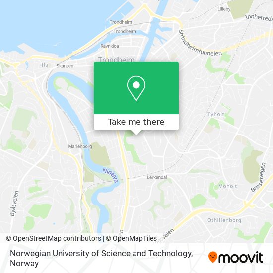 Norwegian University of Science and Technology map