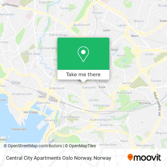 Central City Apartments Oslo Norway map