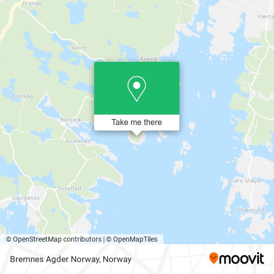 Bremnes Agder Norway map