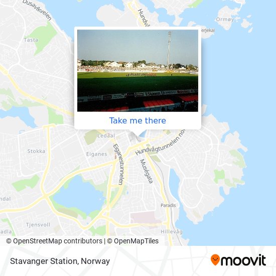 Stavanger Station map