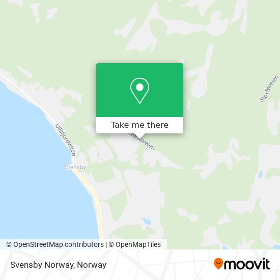 Svensby Norway map