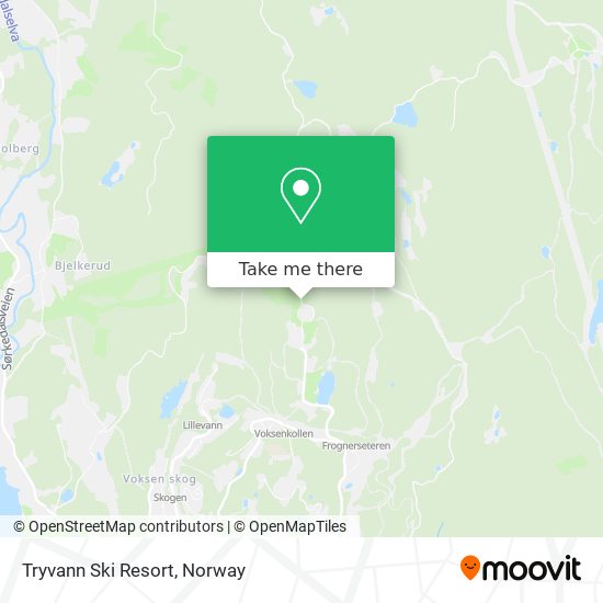 Tryvann Ski Resort map